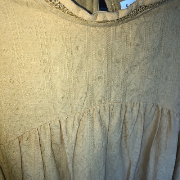 ENGLISH FACTORY MUSTARD YELLOW HIGH NECK DETAILED SLEEVELESS DRESS WOMEN… - Picture 6 of 8